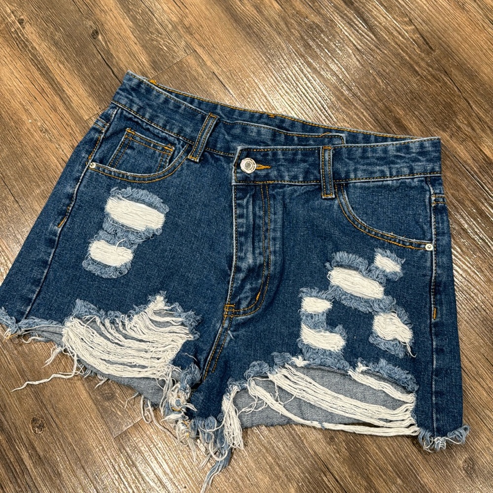 Dark Jean Shorts